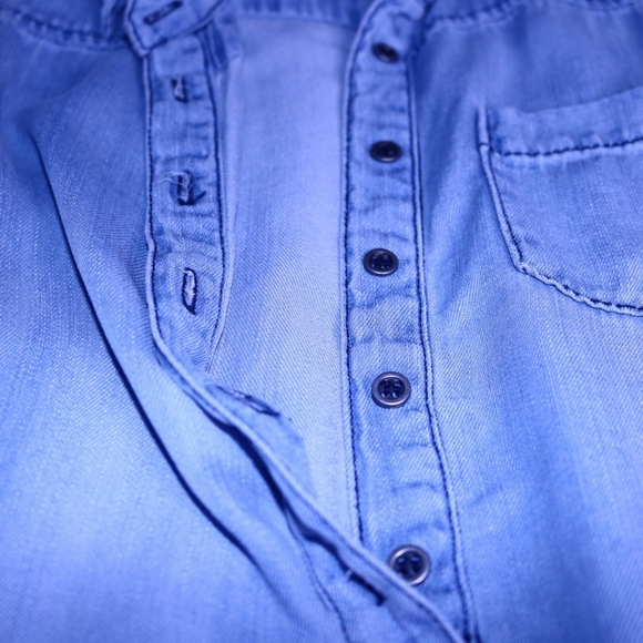 Chelsea and Theodore Denim High Low flowy dress Size Small - Picture 7 of 10